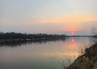 zachód nad rzeką